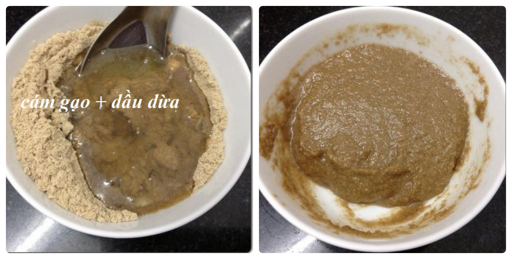 Phương pháp tẩy tế bào chết và làm trắng da với dầu dừa và cám gạo